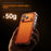 For iPhone 17 Pro Max Bumper Case Aluminum Alloy Metal Frame Phone Cover - Orange - 5