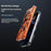 For iPhone 17 Pro Case Kickstand Frameless Aluminum Alloy Bumper Phone Cover - Orange - 6
