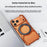 For iPhone 17 Pro Case Kickstand Frameless Aluminum Alloy Bumper Phone Cover - Orange - 7