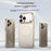For iPhone 17 Pro Magnetic Case Ultra Thin PC Phone Cover with Matte Corning Gorilla Glass Lens Protector - Titanium Grey - 2