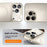 For iPhone 17 Pro Magnetic Case Ultra Thin PC Phone Cover with Matte Corning Gorilla Glass Lens Protector - Titanium Grey - 4