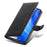 For iPhone 16 Pro Case Stand Wallet Calf Texture PU Leather Flip Phone Cover with Wrist Strap - Black - 7