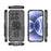 WANLONFENG For Xiaomi 17 Phone Case  PC TPU Back Cover Kickstand with Tempered Glass - Black - 2