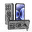 WANLONFENG For Xiaomi 17 Phone Case  PC TPU Back Cover Kickstand with Tempered Glass - Black - 4