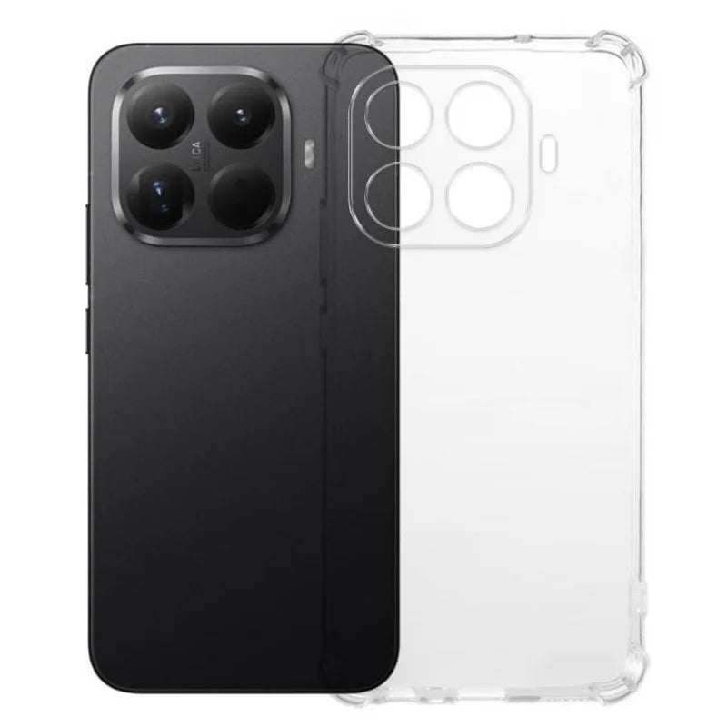 WANLONFENG For Xiaomi 15T Pro TPU Case  WL3 Series 1.5mm Phone Cover with 2Pcs Tempered Glass Films - Transparent - 2