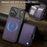 JEEHOOD For iPhone 17 Pro Max Case  J09 RFID Blocking Card Holder Leather Back Phone Cover Compatible with MagSafe - Purple - 5