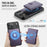 JEEHOOD For iPhone 17 Pro Max Case  J09 RFID Blocking Card Holder Leather Back Phone Cover Compatible with MagSafe - Purple - 7