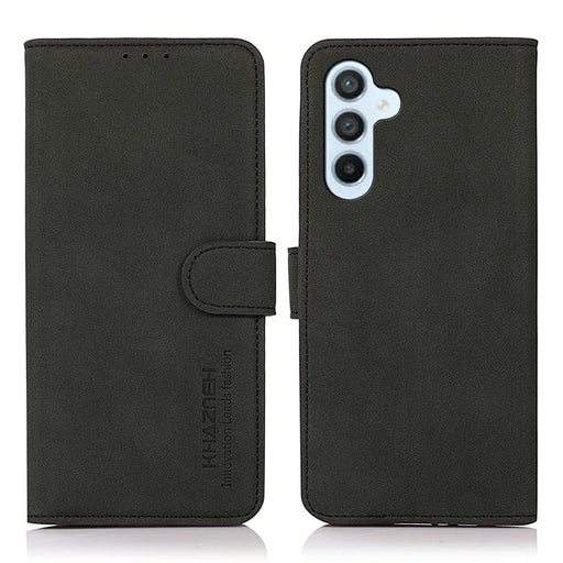 KHAZNEH For Samsung Galaxy S26 Case Anti Scratch PU Leather Wallet Stand Phone Cover - Black - 1