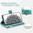 For Samsung Galaxy S26 Wallet Case Mandala Flower Pattern PU Leather Phone Cover with Wrist Strap - Mint Green - 5