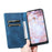 For Samsung Galaxy S26 Case Magnetic Closing Leather Phone Cover Pattern Imprinted - Blue - 5