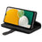 For Samsung Galaxy S26 Case 9 Card Slots Zipper Wallet PU Leather Phone Cover with Wrist Strap - Black - 4