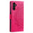 For Samsung Galaxy S26 Stand Case Imprinted Totem PU Leather Wallet Phone Cover with Wrist Strap - Rose - 6