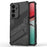For Samsung Galaxy S26 Case PC + TPU Shockproof Phone Cover with Kickstand - Black - 1