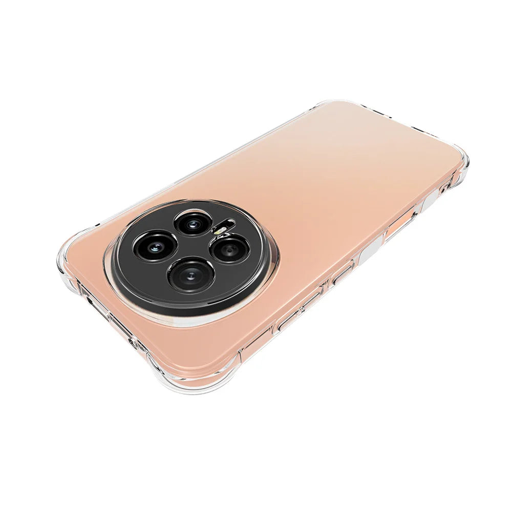 WANLONFENG For Honor Magic8 5G Case  WL Series 2.0mm TPU Phone Cover with Tempered Glass Film - Transparent - 3