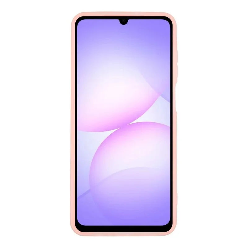 WANLONFENG For Samsung Galaxy A08 4G / A07 4G Magnetic Case  ML Series Matte PC TPU Phone Cover Large Cutouts with 2Pcs Screen Film - Pink - 3