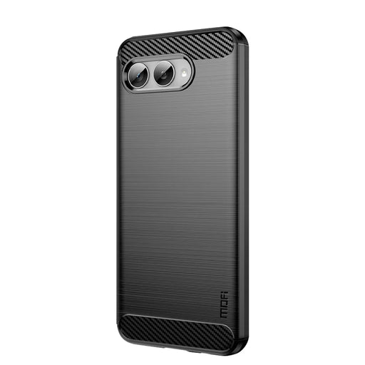 MOFI For T-Mobile REVVL 8 Back Cover  Brushed Texture Carbon Fiber Soft TPU Case - Black - 1