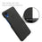 For Samsung Galaxy A23e Anti-scratch Mobile Phone Case Shell Solid Color Hard PC+Cloth Phone Cover - Black - 4