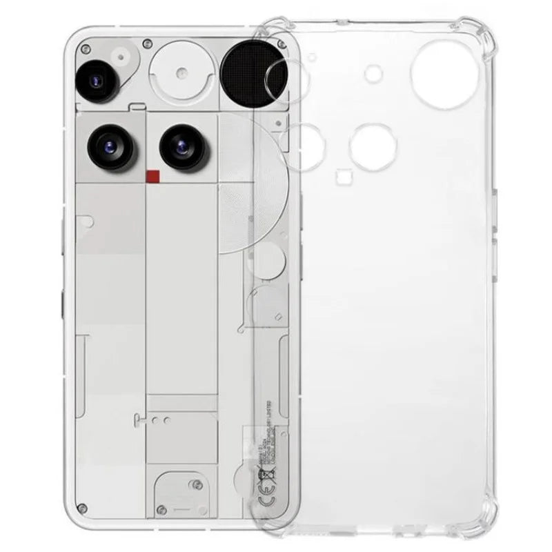 WANLONFENG For Nothing Phone (3) 5G TPU Case  WL3 Series 1.5mm Phone Cover with Tempered Glass Film - Transparent - 2