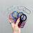 For iPhone Air Magnetic Case Kickstand Gradient Clear TPU Phone Back Cover - Blue - 6