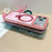 For iPhone 18 Pro Max / 17 Pro Max Magnetic Case Kickstand Clear TPU Phone Back Cover with Wrist Strap - Pink - 4