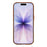 For iPhone 17 Case Anti-Spy Double-Sided Tempered Glass + Magnetic Metal Frame Phone Cover - Orange - 3