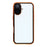 For iPhone 17 Case Anti-Spy Double-Sided Tempered Glass + Magnetic Metal Frame Phone Cover - Orange - 4