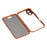 For iPhone 17 Case Anti-Spy Double-Sided Tempered Glass + Magnetic Metal Frame Phone Cover - Orange - 7