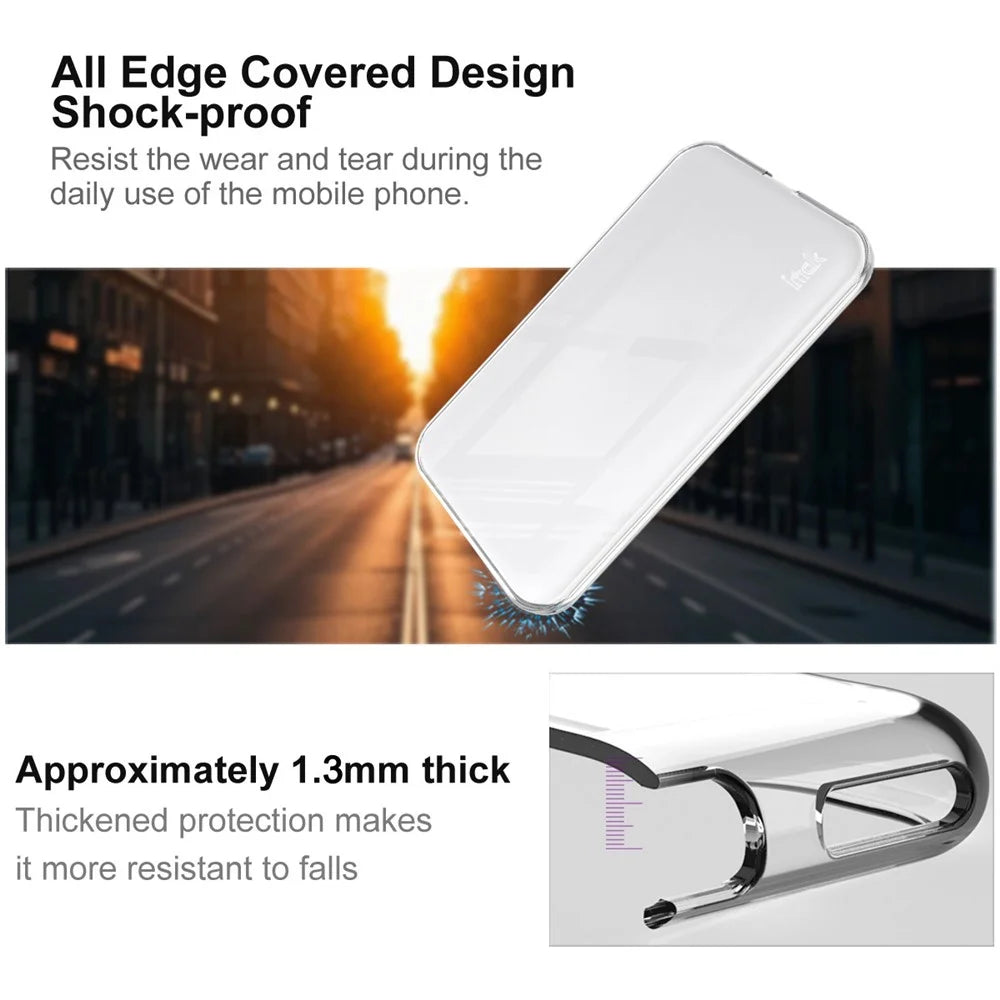 IMAK UX-10 Series For iPhone Air MagSafe Battery Case Clear TPU Phone Battery Protective Cover - 4