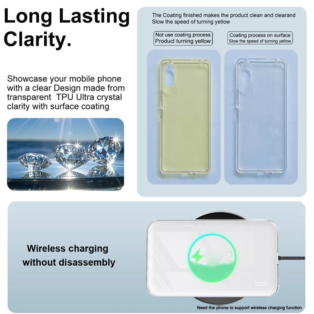 IMAK UX-10 Series For iPhone Air MagSafe Battery Case Clear TPU Phone Battery Protective Cover - 6