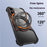 For iPhone 17 Case Kickstand Metal Bumper Magnetic Phone Cover - Black / Red - 4