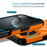 For iPhone 16 Pro Case Kickstand Camera Slider PC + TPU Phone Cover Compatible with MagSafe - Orange - 3
