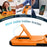 For iPhone 16 Pro Case Kickstand Camera Slider PC + TPU Phone Cover Compatible with MagSafe - Orange - 4