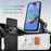 For iPhone 18 Pro / 17 Pro Case Kickstand Camera Slider PC + TPU Phone Cover Compatible with MagSafe - Black - 7