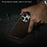 For iPhone 16 Pro Max Case Crocodile Texture Genuine Cow Leather Coated PC Phone Cover Compatible with MagSafe - Coffee - 5