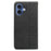 For iPhone 17 Wallet Phone Case Checkered Pattern Imprint Leather Flip Cover with Wrist Strap - Black - 6
