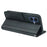 For iPhone 17 Wallet Case Magnetic Snap Leather Phone Cover with Strap - Black - 4