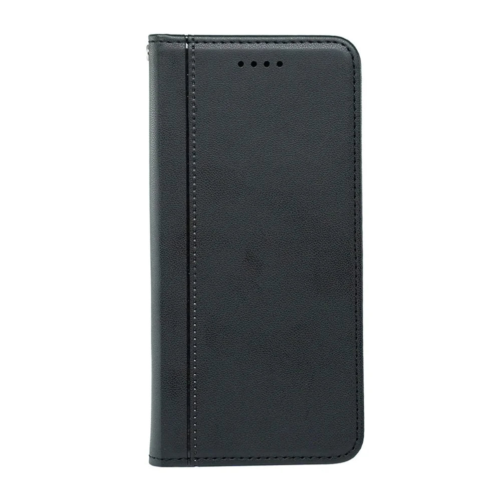 For iPhone 18 Pro Max / 17 Pro Max Wallet Case Magnetic Closing PU Leather Phone Cover with Wrist Strap - Black - 5