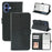 For iPhone 17 Wallet Phone Case Pattern Imprint Leather Flip Cover - Black - 7