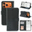 For iPhone 18 Pro / 17 Pro Wallet Phone Case Pattern Imprint Leather Flip Cover - Black - 7