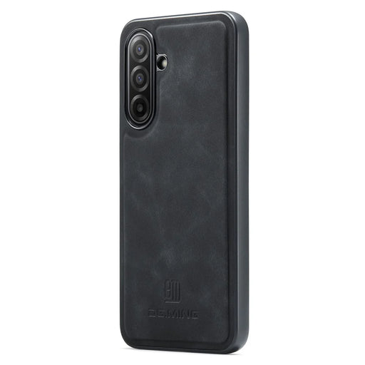 DG.MING For Samsung Galaxy A18 5G / A18 4G / A17 5G / A17 4G Case PU Leather Covered PC + TPU Hybrid Phone Shell - Black - 2