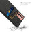 For Samsung Galaxy M13 4G Cloth Texture Phone Case Fall Prevention Dual Card Slots PC Protective Back Cover - Black - 4