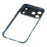 For iPhone 17 Pro Case Ultra Clear Double-Sided Tempered Glass + Magnetic Metal Frame Phone Cover - Blue - 5