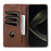 AZNS For vivo X300 5G Case Cowhide Texture PU Leather Wallet Phone Cover - Coffee - 2