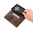 AZNS For vivo X300 5G Case Cowhide Texture PU Leather Wallet Phone Cover - Coffee - 5