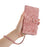 For Samsung Galaxy S26 Case Tulip Leather Phone Cover with 5 Card Slots Wallet - Pink - 5