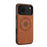 DENIOR A11 For iPhone 17 Pro Case Compatible with MagSafe Leather Coated PC + TPU Phone Cover - Brown - 3