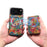 For iPhone 17 Pro Max Magnetic Case Detachable Card Bag Flower Leather Back Cover - Green - 3