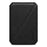 DENIOR V22 Magnetic Card Holder Vertical Horizontal Stand Cowhide Texture PU Leather Card Bag - Black - 6