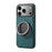 DENIOR A14 For iPhone 17 Pro Magnetic Case Rotary Kickstand Leather PC TPU Phone Cover - Blue - 4