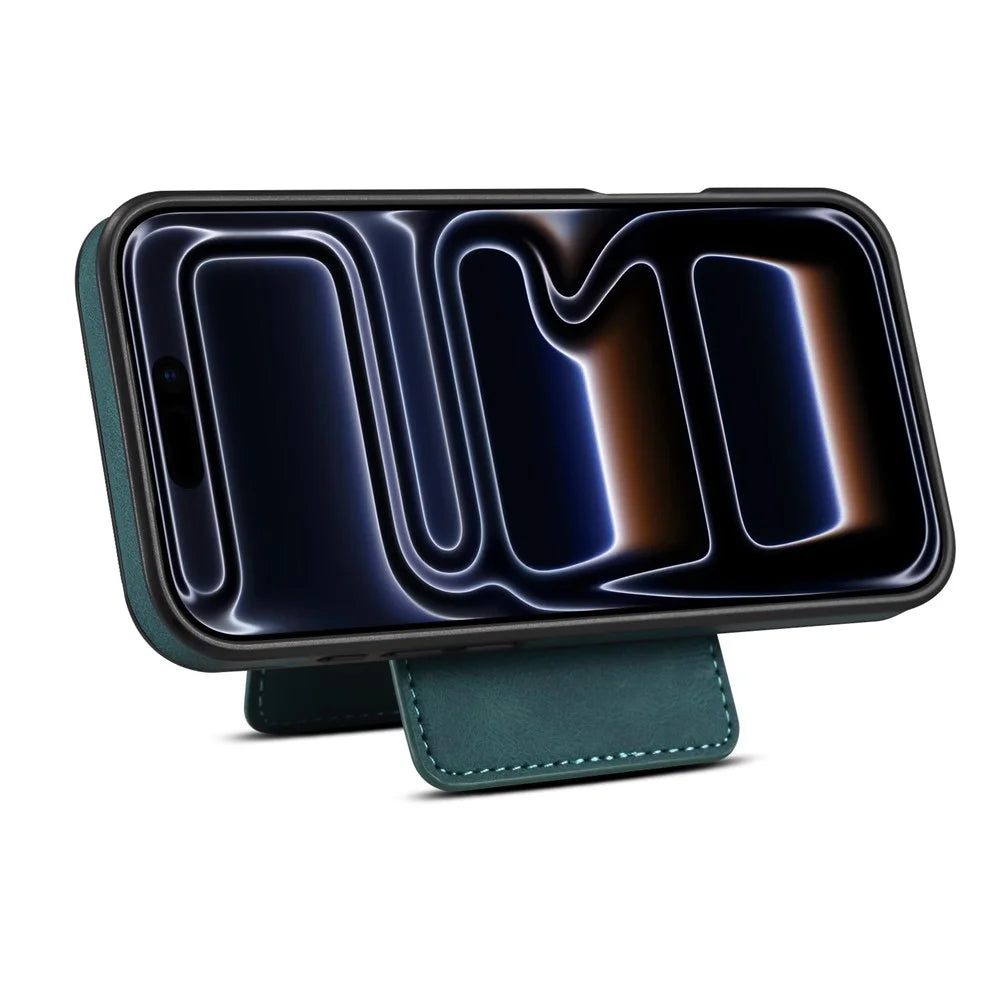 DENIOR D17 For iPhone 17 Pro Case Compatible with MagSafe Card Bag Phone Cover - Blue - 3